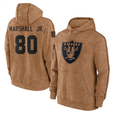 Brown Men's Terrace Marshall Jr. Las Vegas Raiders 2023 Salute To Service Club Pullover Hoodie